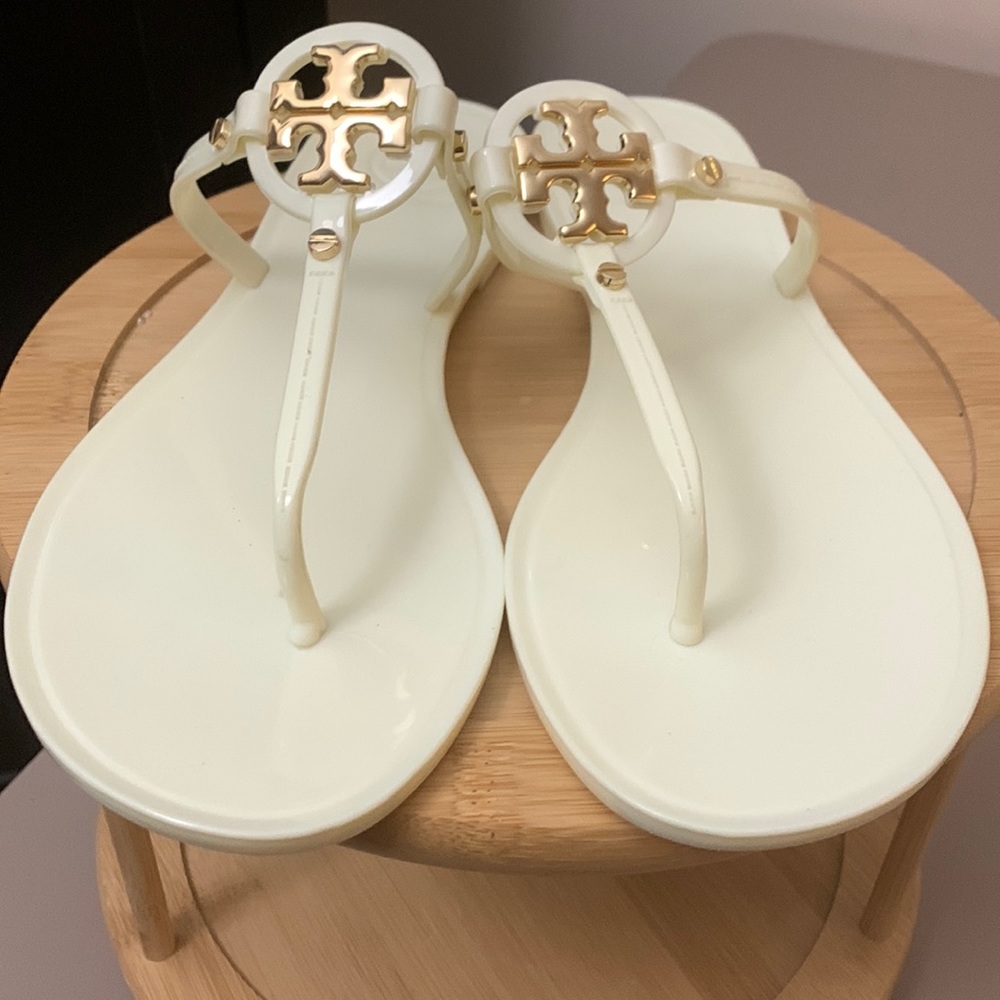 Tory Burch Ivory Miller Sandals